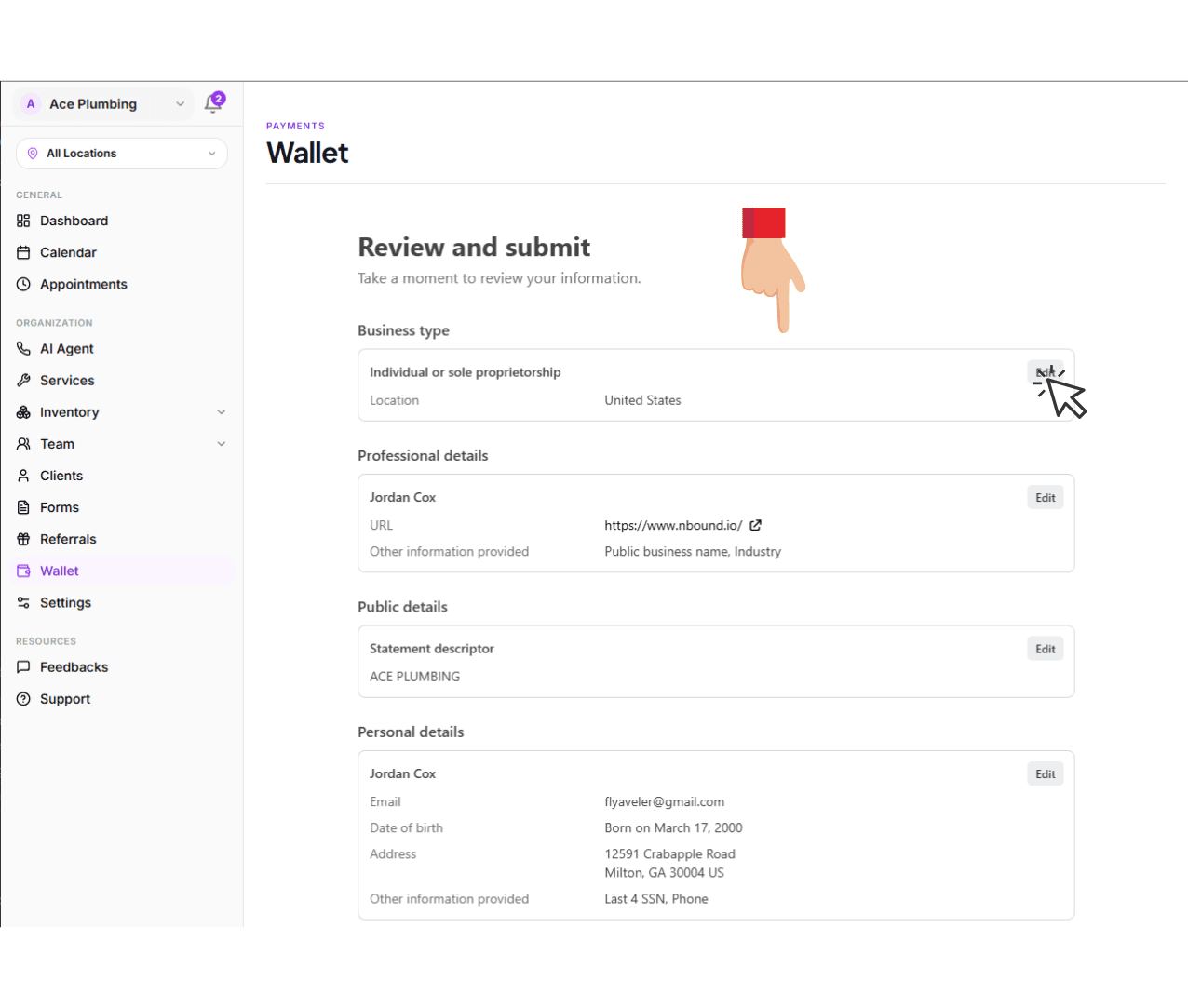 Step 7: Review Details
